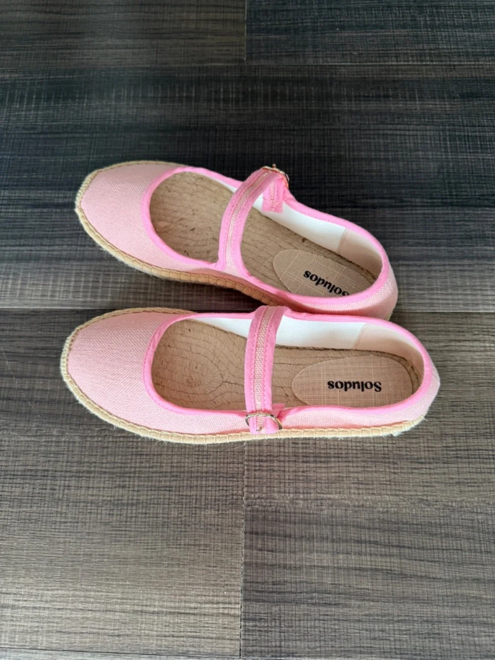 SOLUDOS - NWT - Mary Jane Espadrille | Organic Cotton | Dusty Rose Pink 7 - 7.5